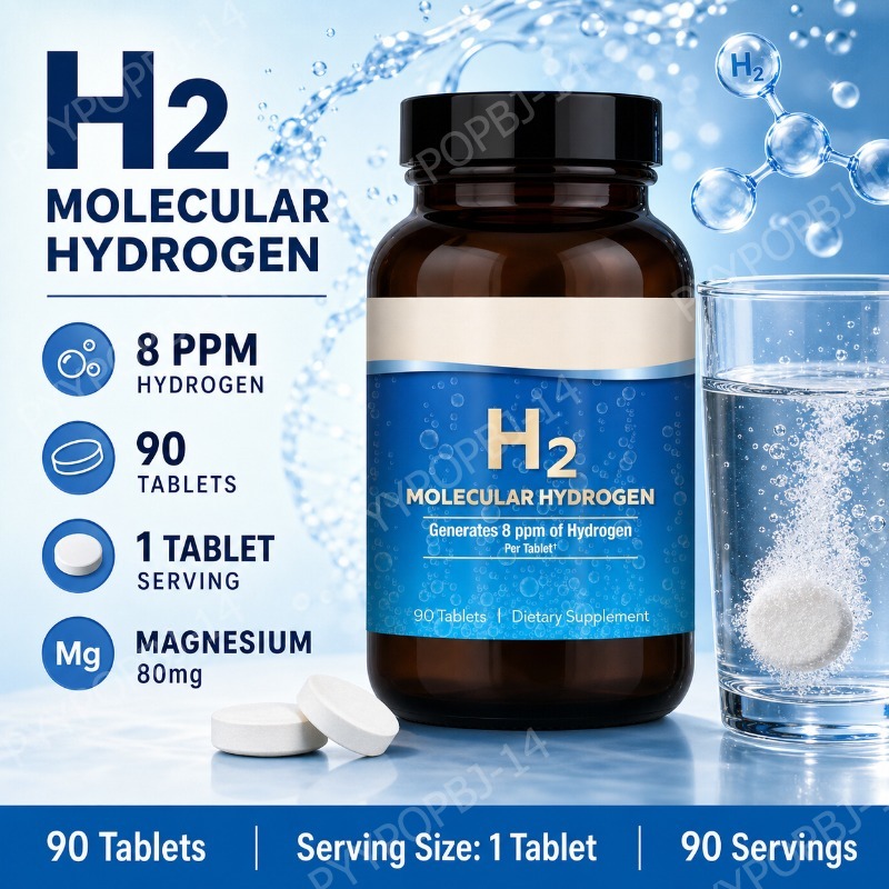 Health Wellness & Psychology - Tabletki z molekularnym wodorowodorem H2, 90