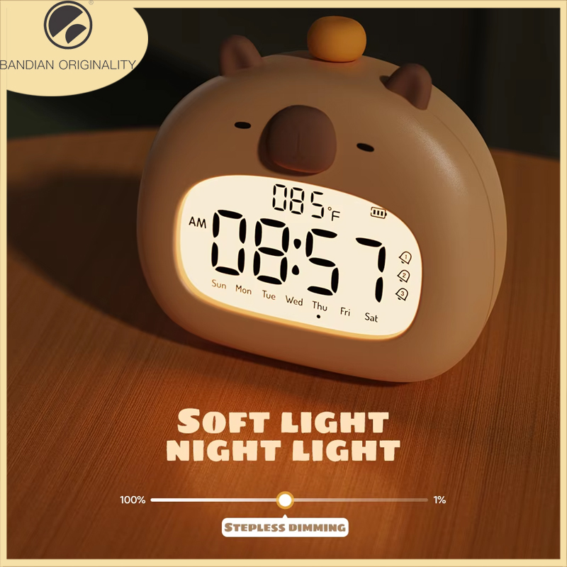 White Noise Machine Sleep - Nocny budzik LED dla dzieci Budzik