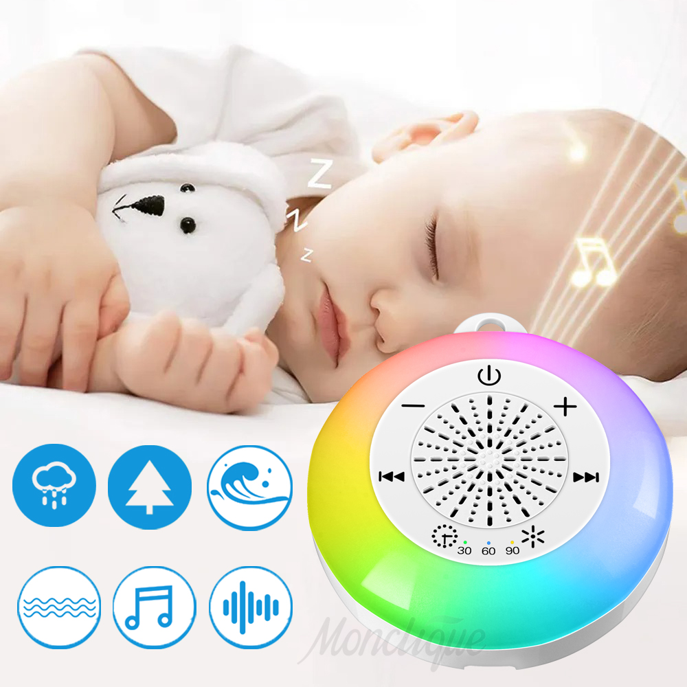 White Noise Machine Sleep - Maszyna do białego szumu dla niemowląt,