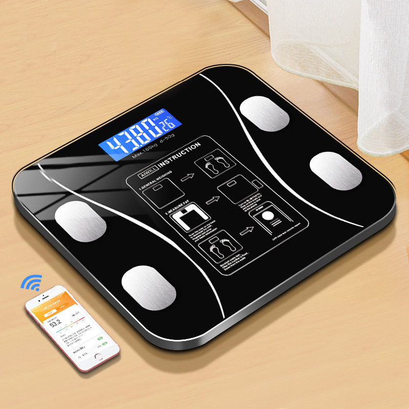 Digital Body Weight Scale - Inteligentna bezprzewodowa cyfrowa waga łazienkowa do