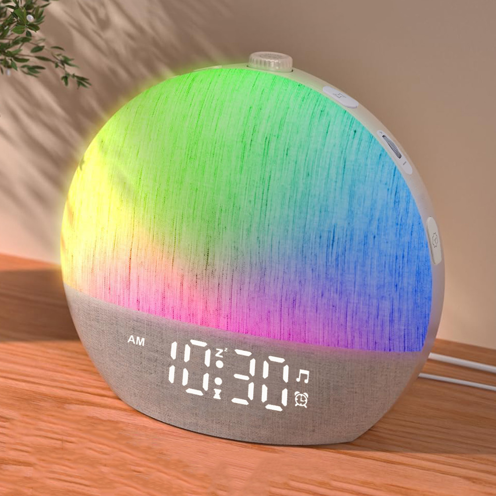 White Noise Machine Sleep - Lampka do budzenia z funkcją alarmu