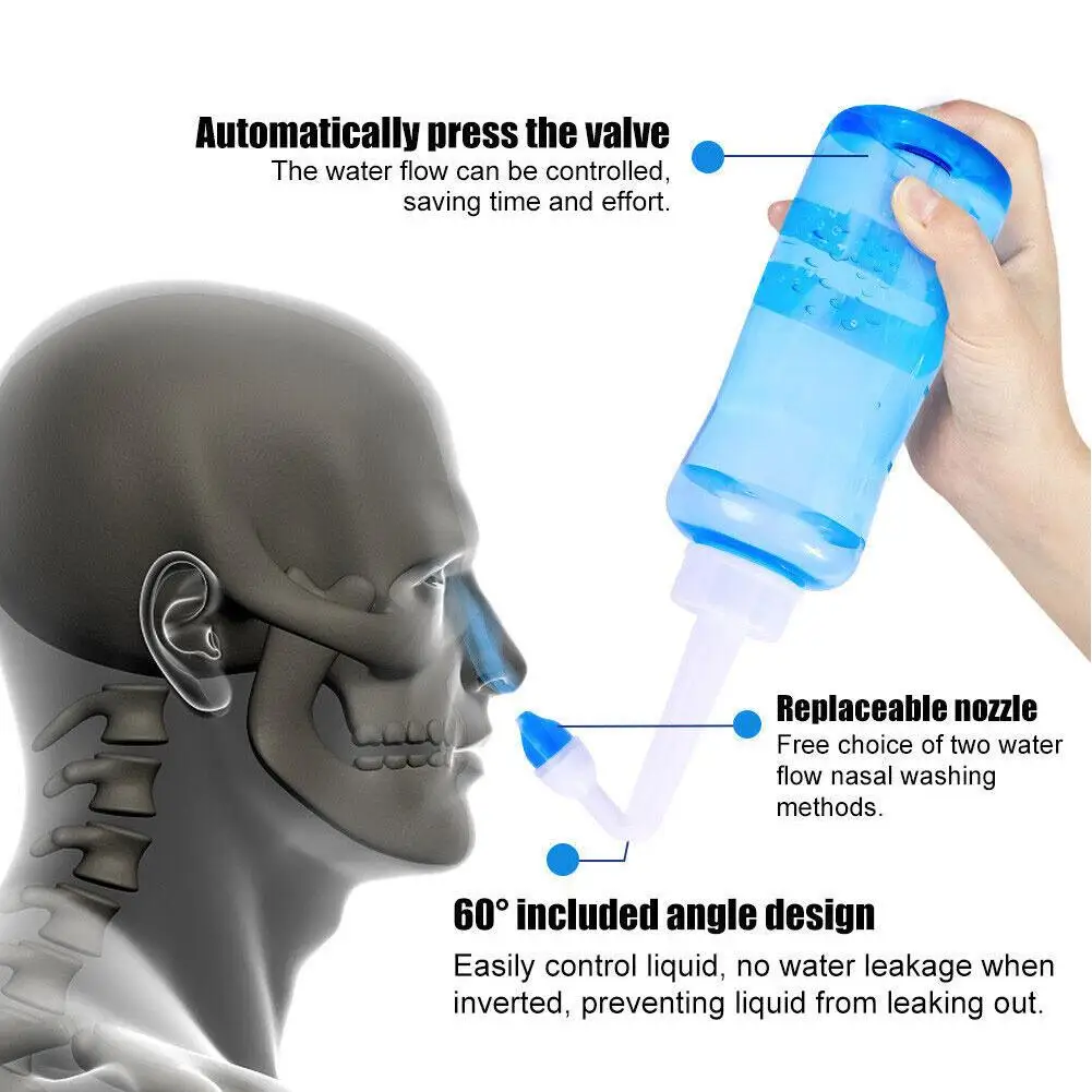 Neti Pot Nasal Rinse - 300ml płyn do płukania nosa irygator