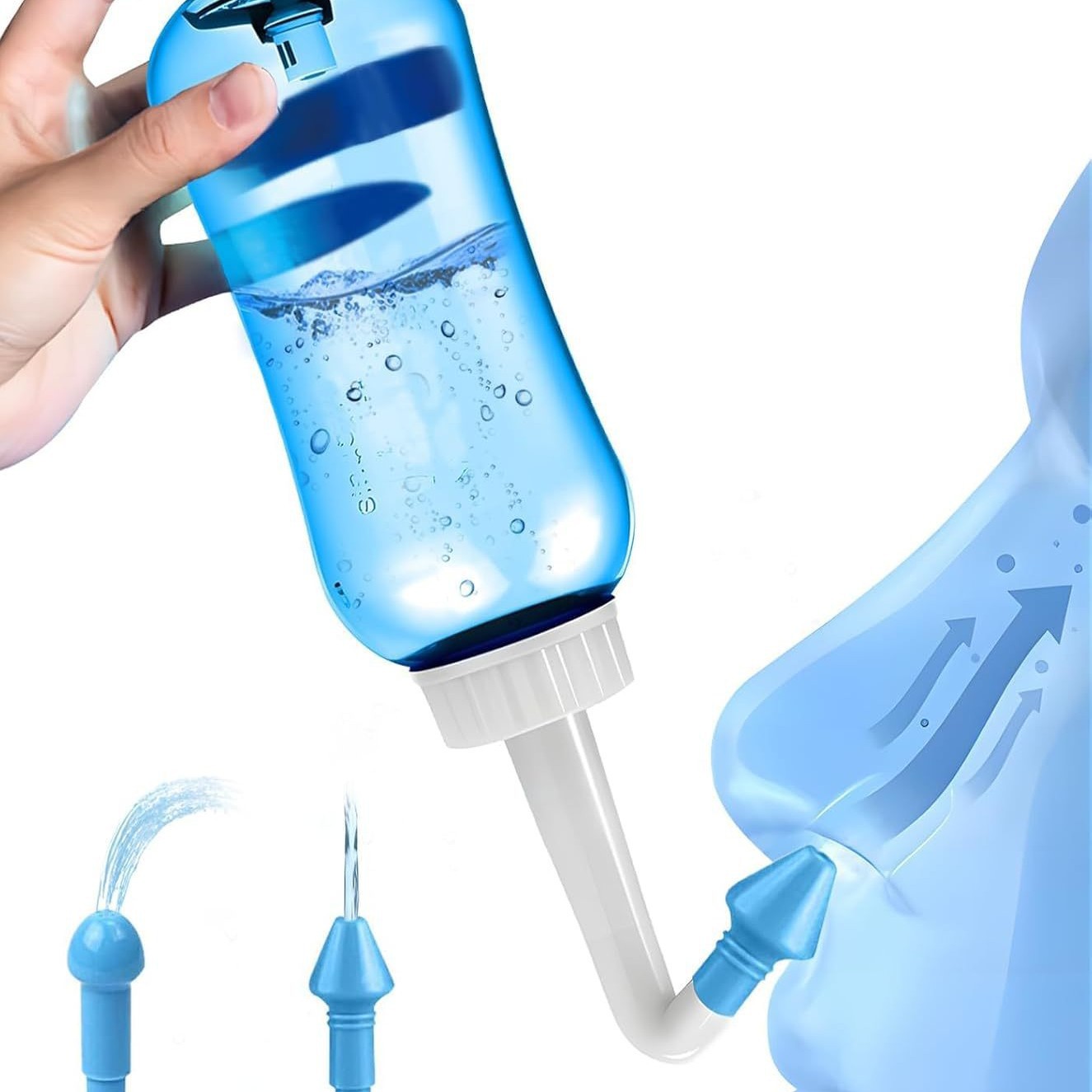 Neti Pot Nasal Rinse - Butelka do płukania nosa 300/500 ml,