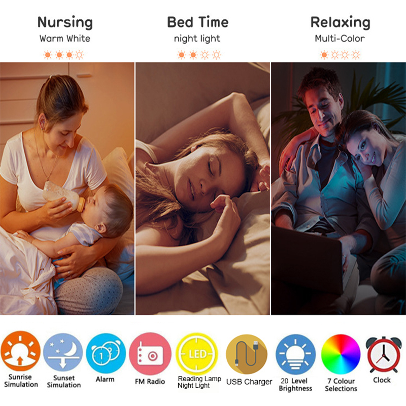 Budzik z podświetleniem z symu – White Noise Machine Sleep recenzja i cena