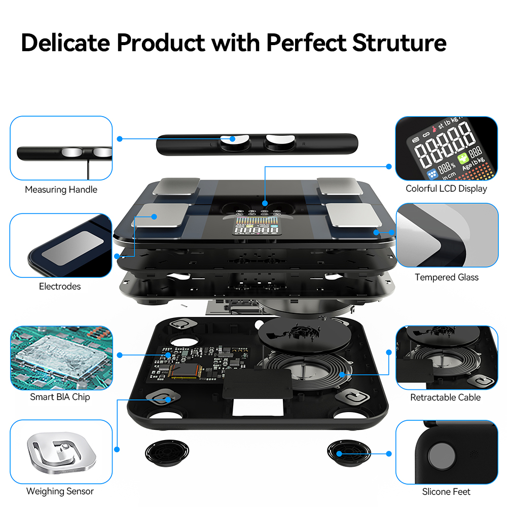 Inteligentna waga do pomiaru s – Digital Body Weight Scale recenzja i cena