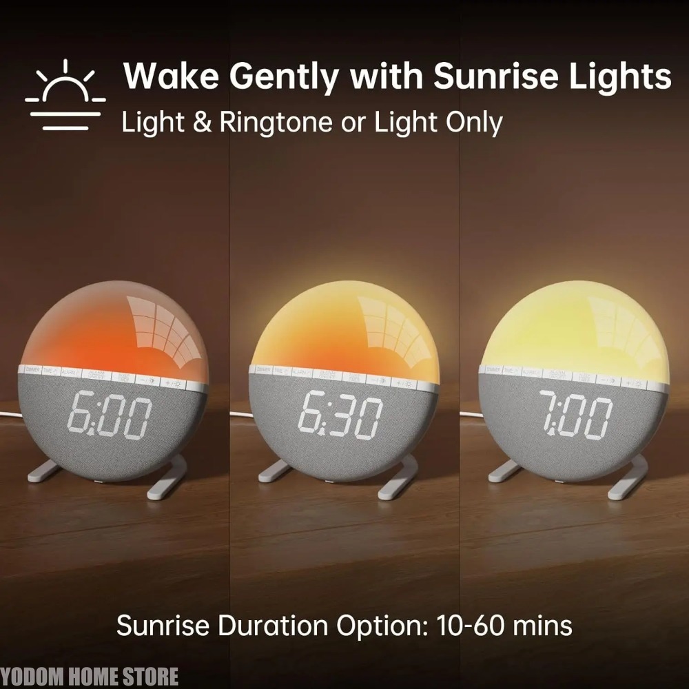 Budzik z funkcją świateł poran – White Noise Machine Sleep recenzja i cena