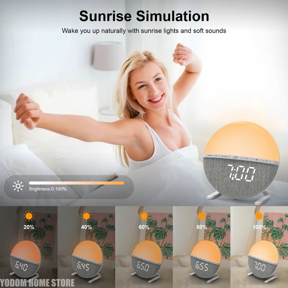 Budzik z funkcją świateł poran – White Noise Machine Sleep recenzja i cena