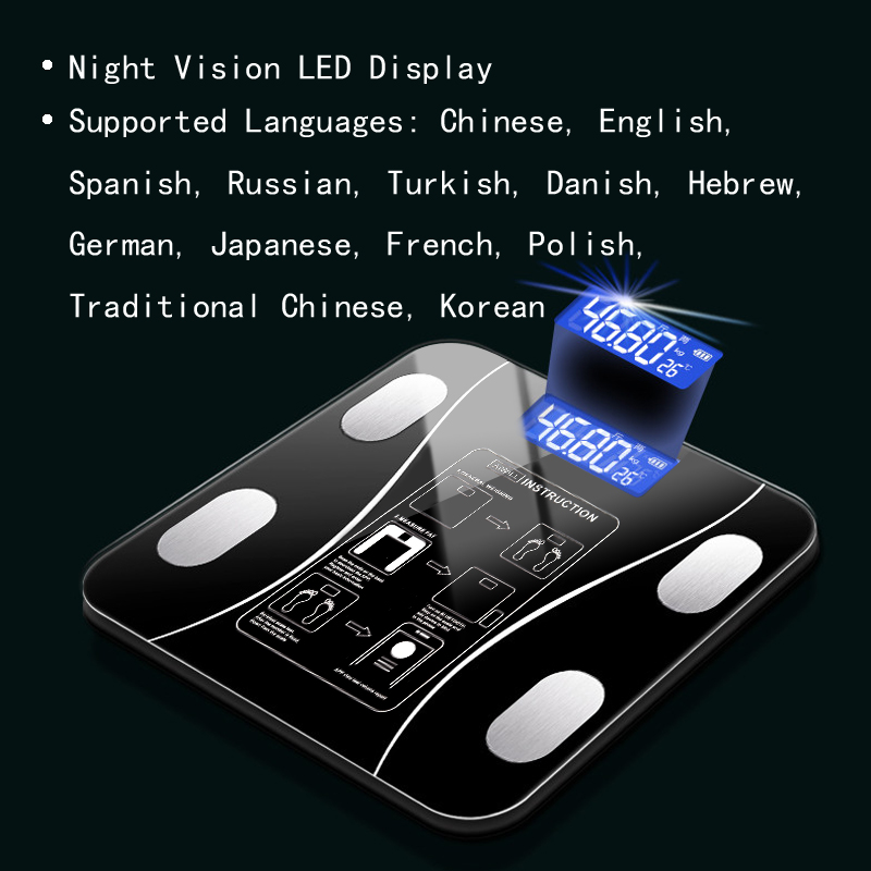 Inteligentna bezprzewodowa cyf – Digital Body Weight Scale recenzja i cena