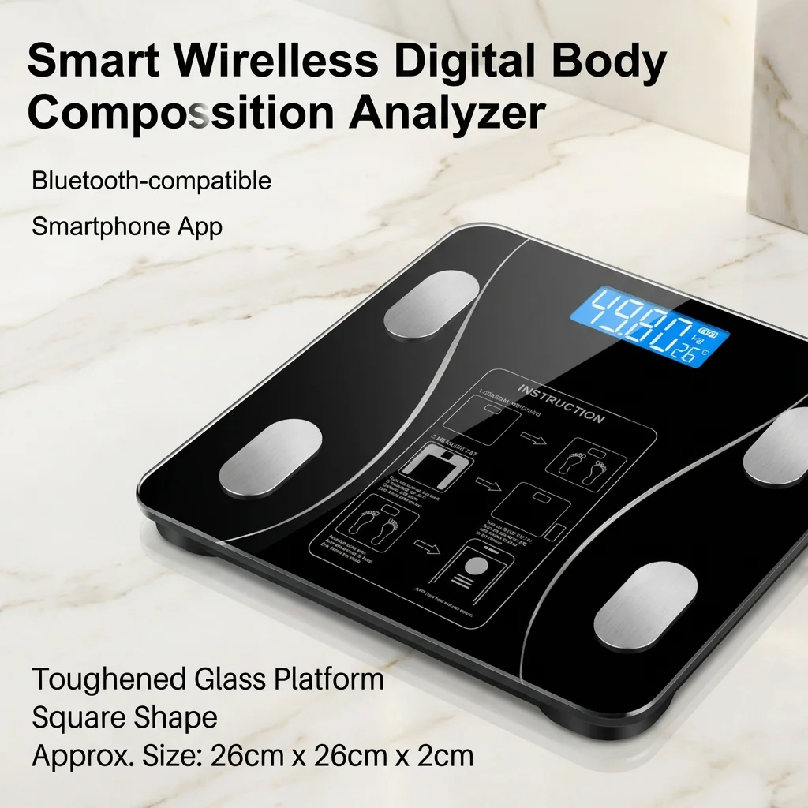 Inteligentna bezprzewodowa cyf – Digital Body Weight Scale recenzja i cena